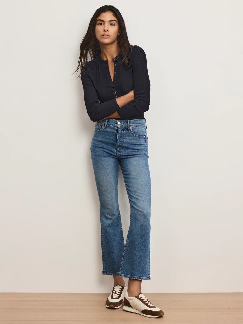NWT Veronica Beard Carson Carson High Rise Ankle Kick Flare Jeans French Kiss 28